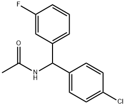 N-[(4-Chlorophenyl)(3-fluorophenyl)Methyl]acetaMide Struktur