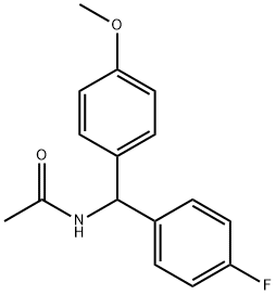 N-[(4-Fluorophenyl)(4-Methoxyphenyl)Methyl]acetaMide Struktur