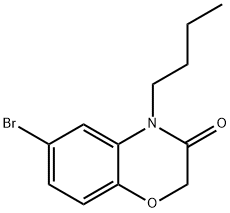 6-BroMo-4-butyl-2H-1,4-benzoxazin-3-one Struktur