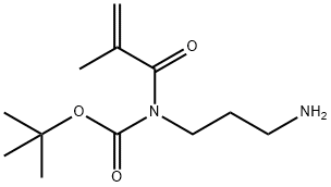 tert-Butyl (3-aMinopropyl)(Methacryloyl)carbaMate Struktur