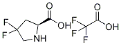 (S)-4,4-Difluoropyrrolidine-2-carboxylic acid coMpound with 2,2,2-trifluoroacetic acid (1:1) Struktur