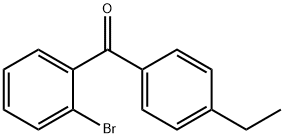 (2-BROMOPHENYL)(4-ETHYLPHENYL)METHANONE Struktur