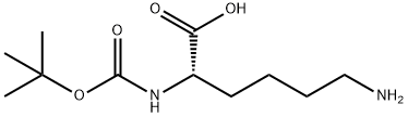 N-alpha-(tert-Butoxycarbonyl)-L-lysine Structure