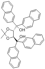 (+)-2,3-O-ISOPROPYLIDENE-1,1,4,4-TETRA(2-NAPHTHYL)-D-THREITOL Struktur