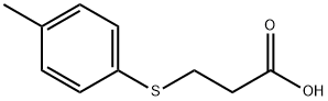 3-((4-METHYLPHENYL)THIO)PROPIONIC ACID Struktur