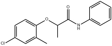 2-(4-chloro-2-methyl-phenoxy)-N-phenyl-propanamide Struktur