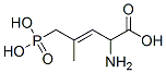 2-amino-4-methyl-5-phosphono-3-pentenoic acid Struktur