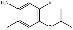 5-broMo-4-isopropoxy-2-MethylbenzenaMine Struktur