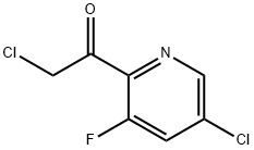 2-chloro-1-(5-chloro-3-fluoropyridin-2-yl)ethanone Struktur