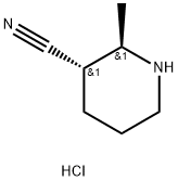 (2R,3S)-2-Methylpiperidine-3-carbonitrile hydrochloride Struktur