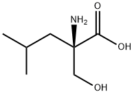 L-Leucine,  2-(hydroxymethyl)- Struktur