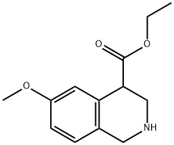 Ethyl 6-Methoxy-1,2,3,4-tetrahydroisoquinoline-4-carboxylate Struktur