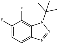 1-tert-Butyl-6,7-difluoro-1,2,3-benzotriazole Struktur