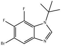 5-BroMo-1-t-butyl-6,7-difluorobenziMidazole Struktur