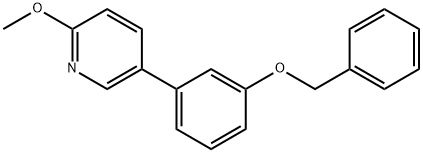 5-[3-(Benzyloxy)phenyl]-2-Methoxypyridine Struktur