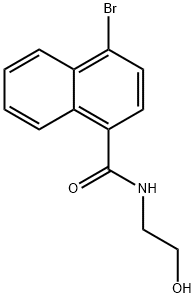 4-BroMo-N-(2-hydroxyethyl)naphthalene-1-carboxaMide Struktur