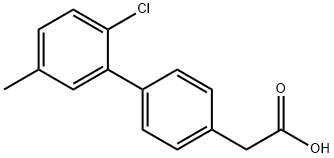 [4-(2-Chloro-5-Methylphenyl)phenyl]acetic acid Struktur