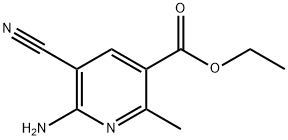 3-Pyridinecarboxylicacid,6-amino-5-cyano-2-methyl-,ethylester(9CI) Struktur