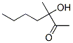 3-Hydroxy-3-methyl-2-heptanone Struktur