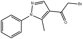 2-BROMO-1-(5-METHYL-1-PHENYL-1H-PYRAZOL-4-YL)-1-ETHANONE Struktur