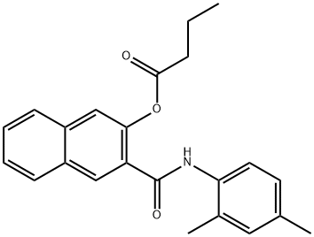 NAPHTHOL AS-MX BUTYRATE Struktur