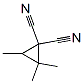 2,2,3-Trimethyl-1,1-cyclopropanedicarbonitrile Struktur