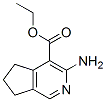 5H-Cyclopenta[c]pyridine-4-carboxylicacid,3-amino-6,7-dihydro-,ethylester(9CI) Struktur