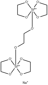 DISODIUM [MU-(1,2-ETHANEDIOLATO-O:O')]TETRAKIS(1,2-ETHANEDIOLATO-O,O')DISILICATE Struktur