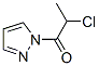 1H-Pyrazole, 1-(2-chloro-1-oxopropyl)- (9CI) Struktur