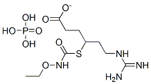 4-ethoxycarbamoylthio-6-guanidinocaproate phosphate Struktur