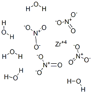 ZIRCONIUMTETRANITRATEPENTAHYDRATE Struktur