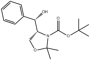 (4R)-4-[(S)-HydroxyphenylMethyl]-2,2-diMethyl-3-oxazolidinecarboxylic-13C6 Acid tert-Butyl Ester Struktur