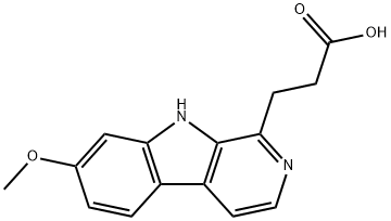 7-Methoxy-b-carboline-1-propionic acid Struktur