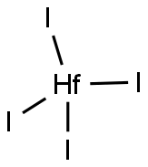 HAFNIUM IODIDE Struktur