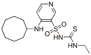 1-[4-(cyclooctylamino)pyridin-3-yl]sulfonyl-3-ethyl-thiourea Struktur