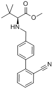 L-VALINE, N-[(2'-CYANO[1,1'-BIPHENYL]-4-YL)METHYL]-3-METHYL-, METHYL ESTER Struktur