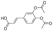 3-[3,4-bis(acetoxy)phenyl]acrylic acid  Struktur