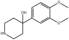 4-(3,4-DIMETHOXYPHENYL)-4-PIPERIDINOL Struktur