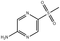 2-Pyrazinamine, 5-(methylsulfonyl)- Struktur