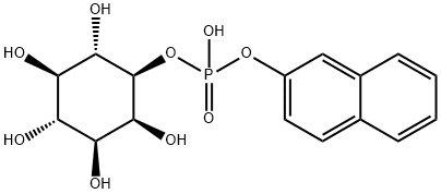 2-naphthyl-myo-inositol 1-phosphate Struktur