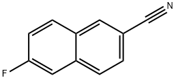 2-Cyano-6-fluoronaphthalene, 6-Fluoronaphthalene-2-carbonitrile Struktur