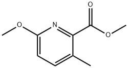 2-?Pyridinecarboxylic acid, 6-?methoxy-?3-?methyl-?, methyl ester Struktur