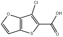 6-chlorothieno[3,2-b]furan-5-carboxylic acid Struktur