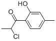 1-Propanone, 2-chloro-1-(2-hydroxy-4-methylphenyl)- (9CI) Struktur