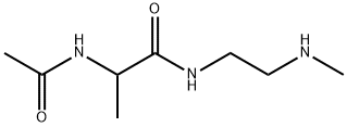 Propanamide,  2-(acetylamino)-N-[2-(methylamino)ethyl]- Struktur