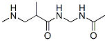 Propanamide,  N-[(acetylamino)methyl]-2-methyl-3-(methylamino)- Struktur