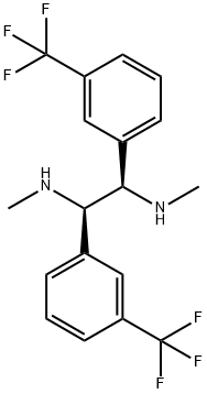 (1R,2R)-(+)-N,N'-DIMETHYL-1,2-BIS[3-(TRIFLUOROMETHYL)PHENYL!-1,2-ETHANE DIAMINE, 99 Struktur