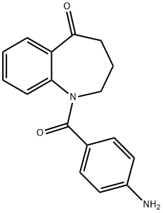 1-(4-AMino-benzoyl)-1,2,3,4-tetrahydro-benzo[b]azepin-5-one Struktur