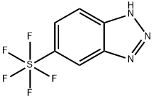 5-(Pentafluorosulfanyl)-1H-benzotriazole Struktur