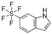 6-(Pentafluorosulfanyl)-1H-indole Struktur